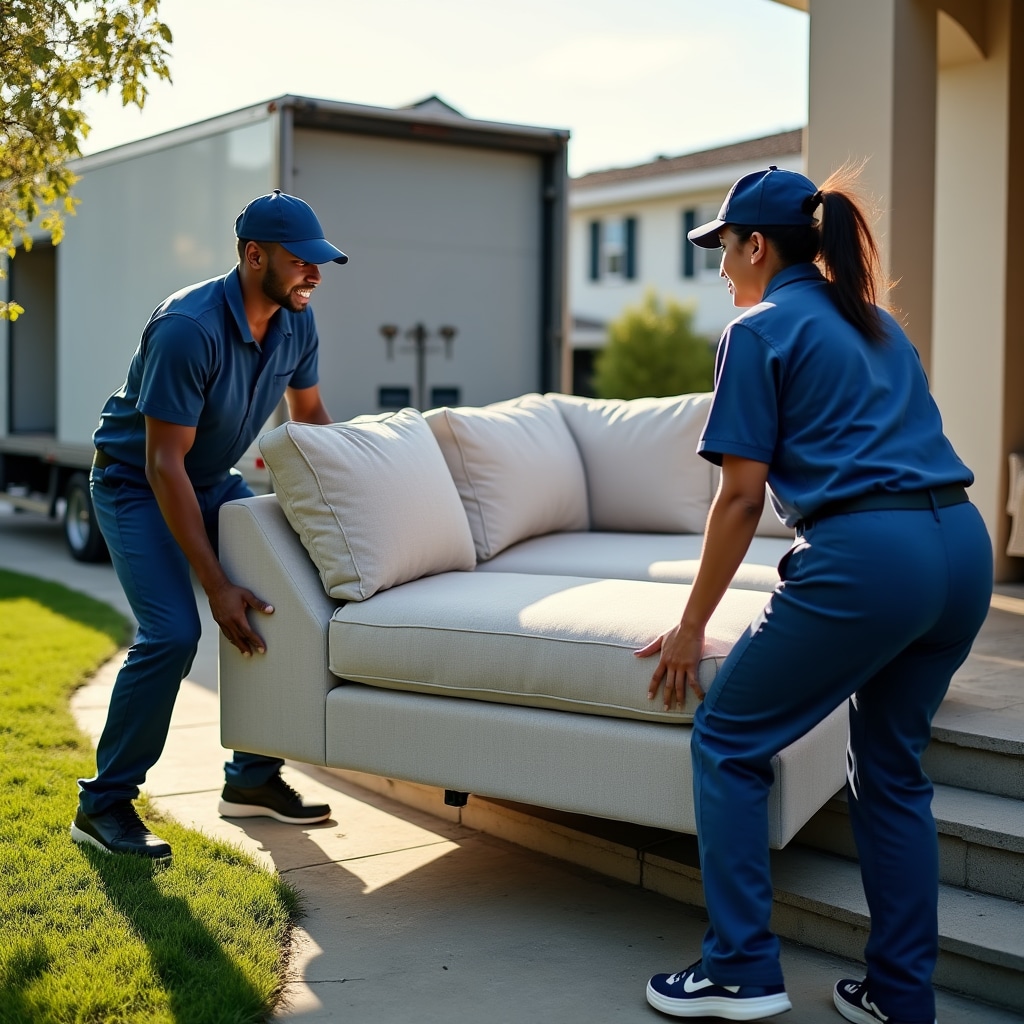 Professional furniture removal from residential property