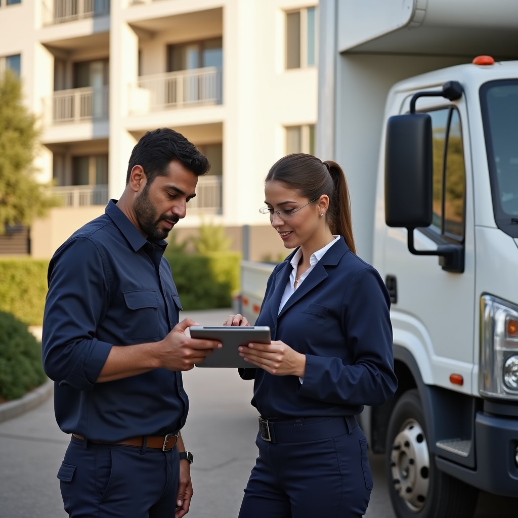 Property manager coordination for tenant turnover cleanout